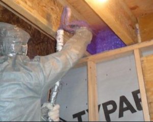 Applying Foam Insulation
